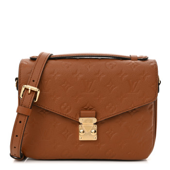 LOUIS VUITTON Empreinte Pochette Metis Cognac