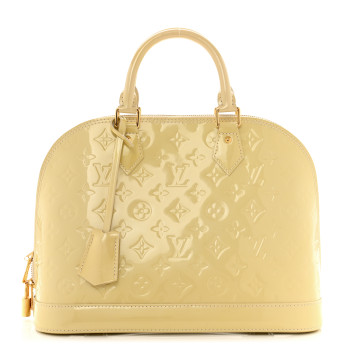 LOUIS VUITTON Vernis Alma PM Blanc Corail