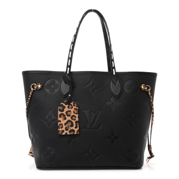 LOUIS VUITTON Empreinte Monogram Giant Wild at Heart Neverfull MM Black