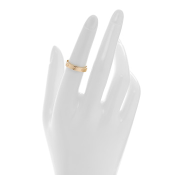 CARTIER 18K Yellow Gold 3.5mm LOVE Wedding Band Ring 53 6.5
