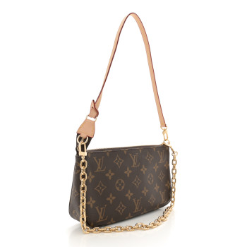 LOUIS VUITTON Monogram Chain Pochette Accessories