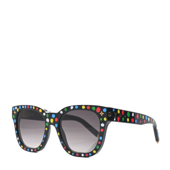 LOUIS VUITTON LV X YK Acetate Painted Dots Sunglasses Z1903W Black Multicolor