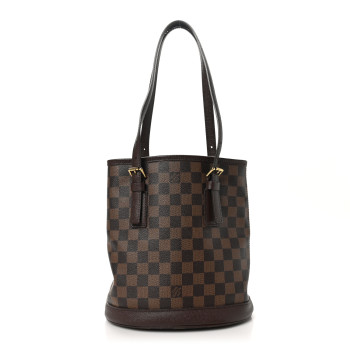 LOUIS VUITTON Damier Ebene Marais Bucket 23