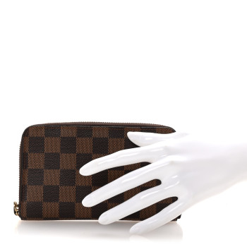 LOUIS VUITTON Damier Ebene Zippy Compact Wallet