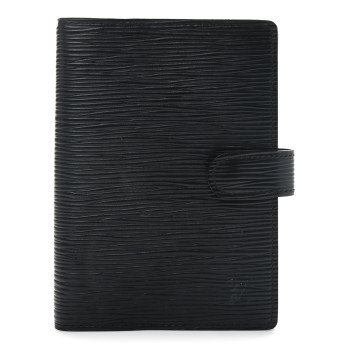 LOUIS VUITTON Epi Small Ring Agenda Cover Black
