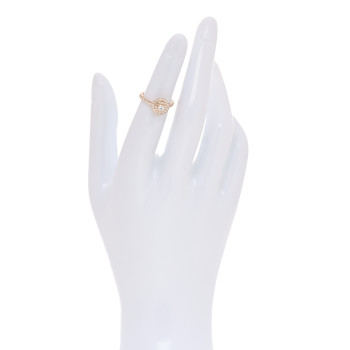 TIFFANY 18K Rose Gold Diamond Soleste Engagement Ring 47 4