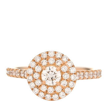 TIFFANY 18K Rose Gold Diamond Soleste Engagement Ring 47 4
