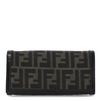 FENDI Zucca Continental Wallet Tobacco