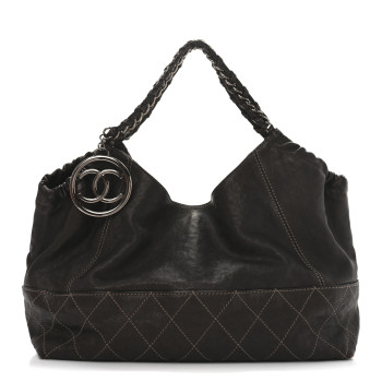 CHANEL Metallic Calfskin Baby Coco Cabas Bronze