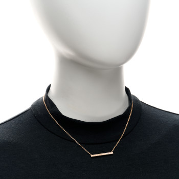 CHOPARD 18K Rose Gold Diamond Ice Cube Pure Necklace
