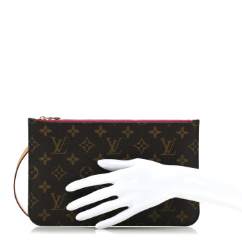 LOUIS VUITTON Monogram Neverfull MM GM Pochette Pivoine