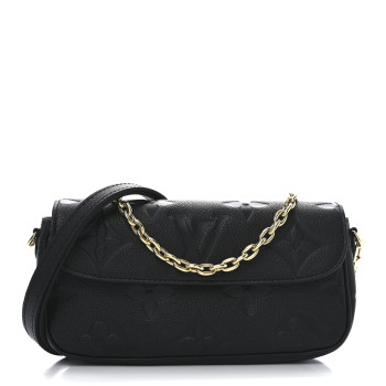 LOUIS VUITTON Empreinte Monogram Giant Ivy Wallet On Chain Black