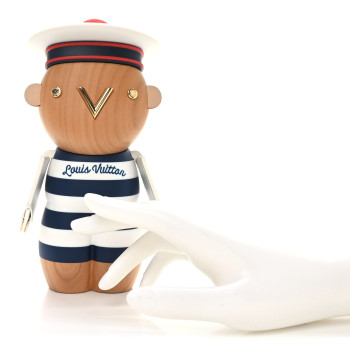 LOUIS VUITTON Wood Corian Gaston Doll Sailor Blue White