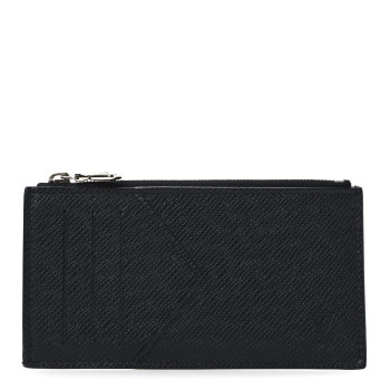 LOUIS VUITTON Taiga Coin Card Holder Black