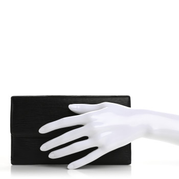 LOUIS VUITTON Epi Sarah Wallet Black