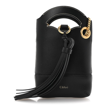 CHLOE Calfskin Mini Walden Crossbody Black