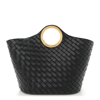 BOTTEGA VENETA Calfskin Intrecciato Picnic Black