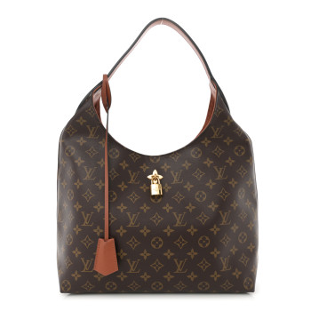 LOUIS VUITTON Monogram Flower Hobo Caramel
