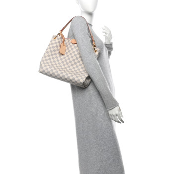 LOUIS VUITTON Damier Azur Graceful PM Rose Ballerine