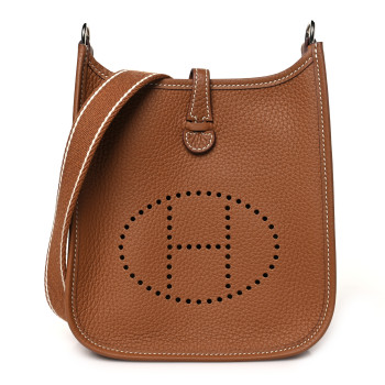 HERMES Taurillon Clemence Evelyne TPM Gold
