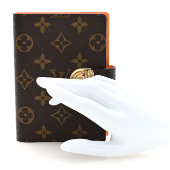 LOUIS VUITTON Monogram Koala Small Ring Agenda Cover Orange