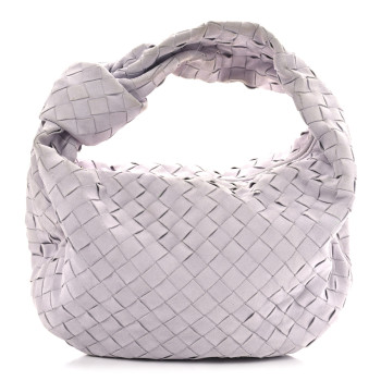 BOTTEGA VENETA Suede Calfskin Intrecciato Teen Jodie Hobo Mirth Washed