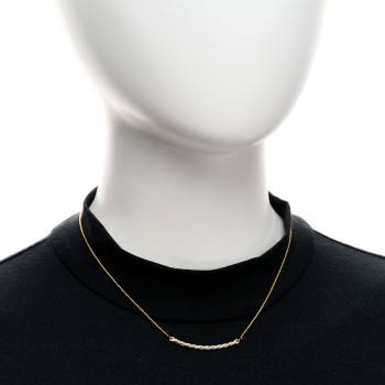 DAVID YURMAN 18K Yellow Gold Diamond Paveflex Petite Pave Station Necklace