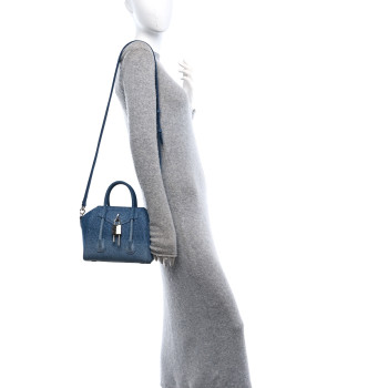 GIVENCHY Denim Mini Lock Antigona Shoulder Bag Blue