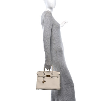HERMES Togo Birkin 30 Craie