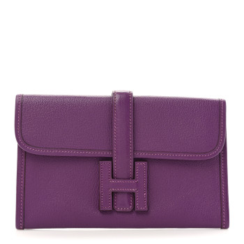 HERMES Chevre Mysore Jige Elan 29 Clutch Anemone