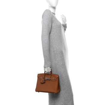 HERMES Togo Birkin 25 Gold