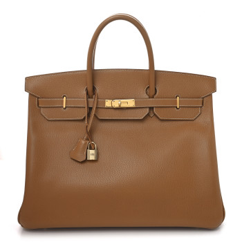 HERMES Ardennes Birkin 40 Naturelle