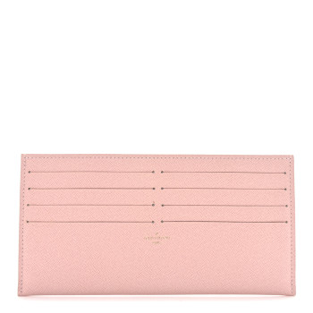 LOUIS VUITTON Calfskin Felicie Card Holder Insert Rose Ballerine