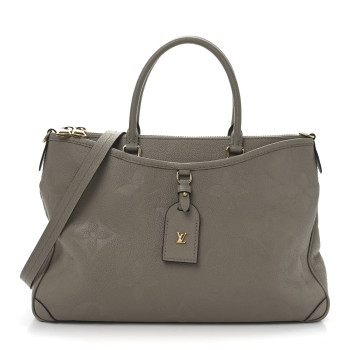 LOUIS VUITTON Empreinte Monogram Giant Trianon MM Tourterelle