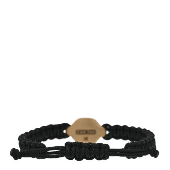 DAVID YURMAN 18K Yellow Gold Nylon Waves Woven Bracelet Black