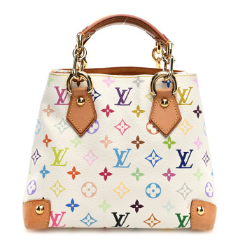 LOUIS VUITTON Monogram Multicolor Audra White LOUIS VUITTON Monogram Multicolor Audra White
