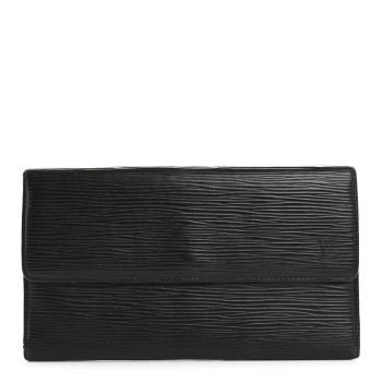 LOUIS VUITTON Epi Sarah Wallet Black