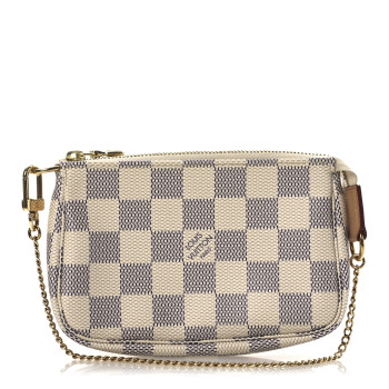 LOUIS VUITTON Damier Azur Mini Pochette Accessories
