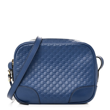 GUCCI Soft Microguccissima Mini Bree Messenger Bag Caspian