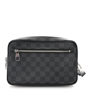 LOUIS VUITTON Damier Graphite Kasai Clutch LOUIS VUITTON Damier Graphite Kasai Clutch