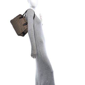 FENDI Zucchino Tote Brown
