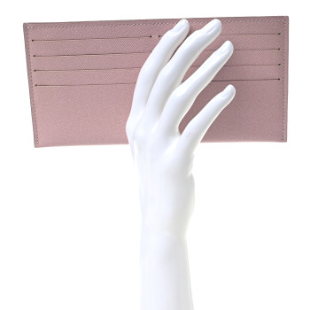 LOUIS VUITTON Calfskin Felicie Card Holder Insert Rose Ballerine