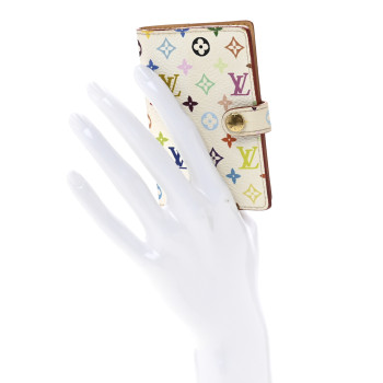 LOUIS VUITTON Monogram Multicolor Carnet de Bal Mini Agenda Cover White