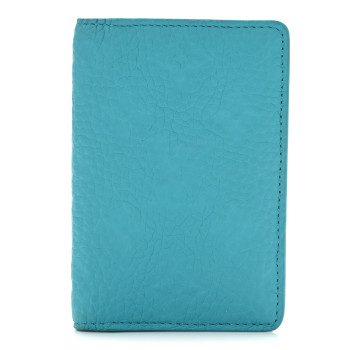 LOUIS VUITTON Taurillon Monogram Pocket Organizer Turquoise