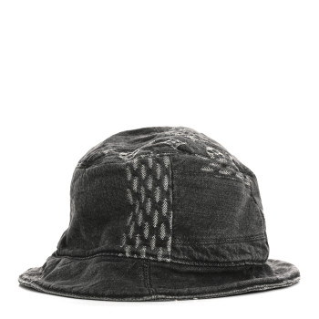 LOUIS VUITTON x NIGO Monogram Giant Denim Giant Damier Wave Sun Hat 60 Gray