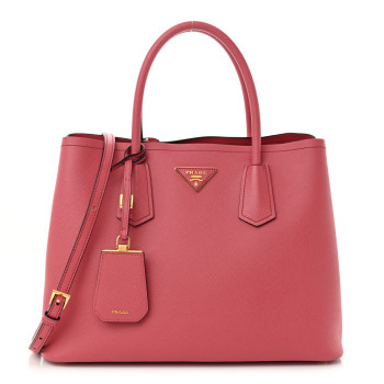 PRADA Saffiano Cuir Small Double Bag Tamaris