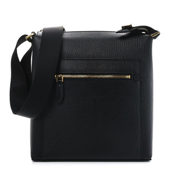 SALVATORE FERRAGAMO Stamped Calfskin Revival 3.0 Crossbody Bag Black