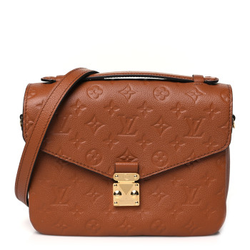 LOUIS VUITTON Empreinte Pochette Metis Cognac