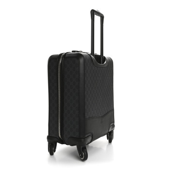 GUCCI GG Supreme Monogram Gran Turismo Suitcase Black Grey GUCCI GG Supreme Monogram Gran Turismo Suitcase Black Grey