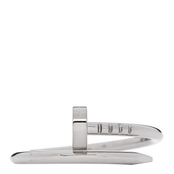 CARTIER 18K White Gold Small Juste Un Clou Ring 54 7